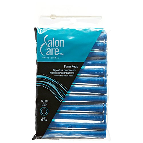 Salon Care Blue Long Curved Perm Rods Blue