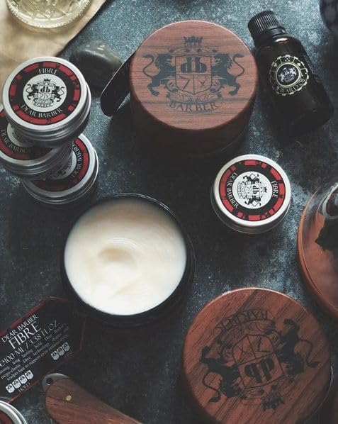 Dear Barber Men's Styling Fiber - Strong Hold Hair Paste Duo