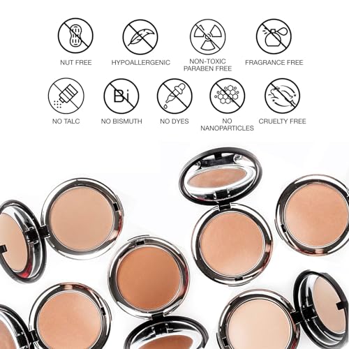 ICONIC LONDON Get Cheeky Face Powder Palette | Includes Four Soft Matte and Shimmer Shades, Glowy Makeup Look, Cruelty Free, Vegan Makeup