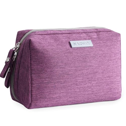 Narwey Small Makeup Bag with Compartments - Purple