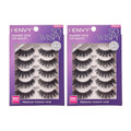i?ENVY 10 Pairs So Wispy False Lashes (2 Pack), Premium Quality 100% Human Hair, Fluffy Feathered Eyelashes with Volume & Curl, Natural Look, Lightweight, Comfortable, Reusable for Everyday Wear