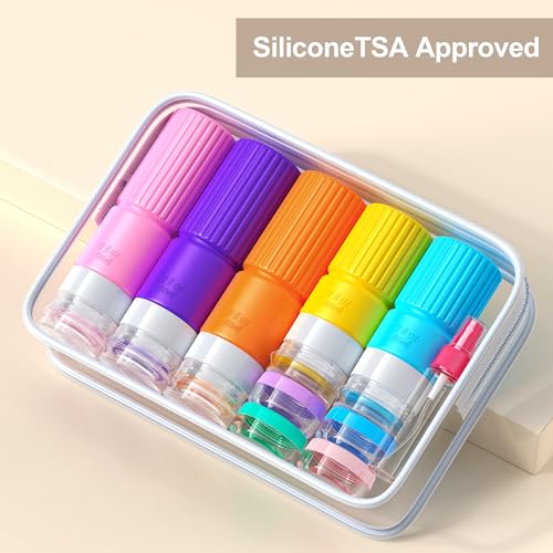 Tocelffe 19-Pack TSA Approved Travel Bottles Set - Leak Proof Containers for Toiletries