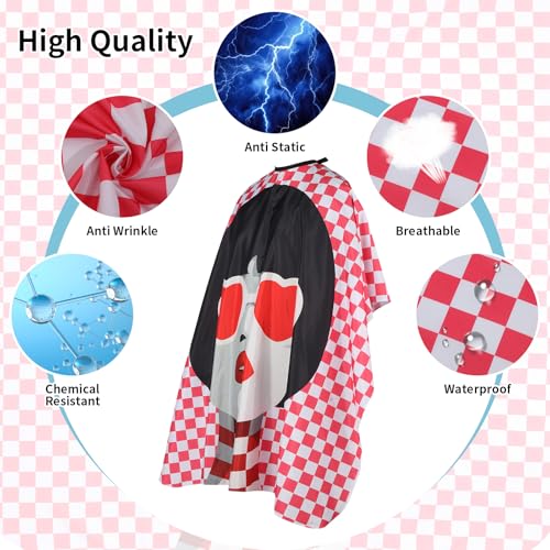 YELEGAI Professional Hair Cutting Cape (2 Pack) with Adjustable Snap Closure – Fashionable Woman