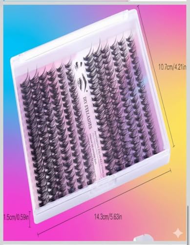 DIY Cluster Lashes 240pcs - Natural Lash Extensions Kit