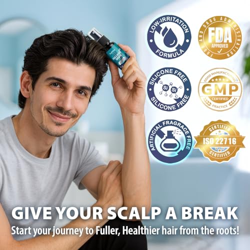 5% Minoxidil Hair & Beard Growth Oil Spray with Biotin