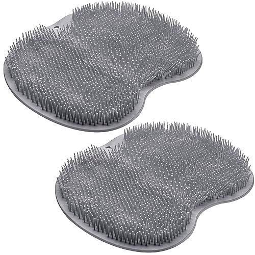 2-Pack Shower Foot Scrubber Mat with Suction Cups