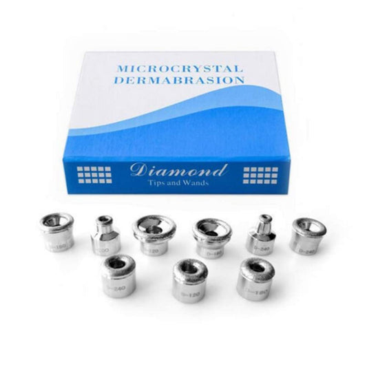 Diamond Dermabrasion Head Microdermabrasion Exfoliator Home Facial Dermabrasion Tool Dermabrasion Replacements 9Tips