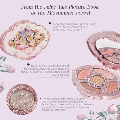 Flower Knows Midsummer Fairytales Eyeshadow Palette - 5 Shade Nude