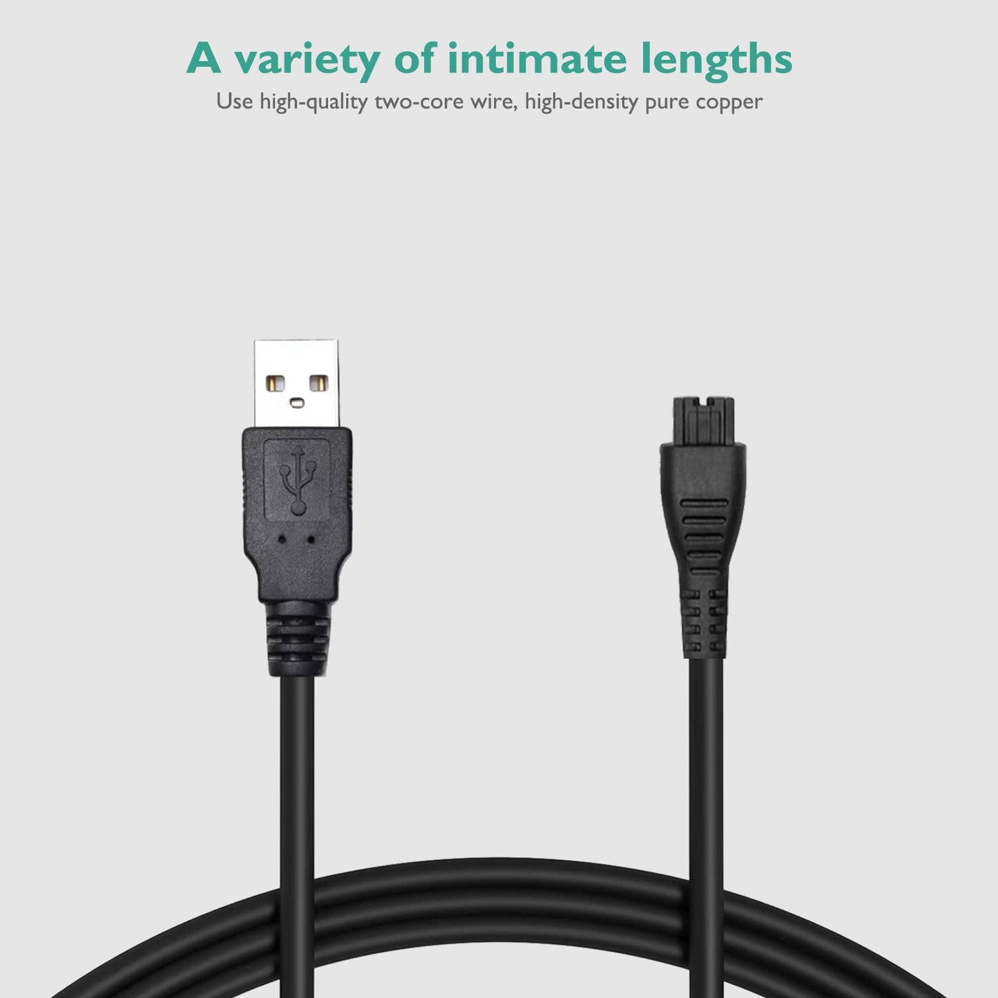 Lnauy Charger Cord Compatible with Remington Shaver XR7000 HC4250 HC5870 HC5950 PG6171 PF7500 PF7600 PF7855 XR1400 Replacement PA-0510N Power Adapter Charging Cable 5V