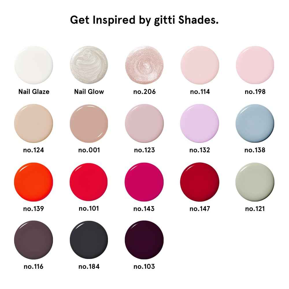 gitti Plant-based Nail Polish I Non-Toxic, 30-Free, Based On Natural Origin Ingredients, Cruelty-Free, Vegan, High Performance Colors, Glossy Finish, Shade Nail Glaze (0.5 fl oz)