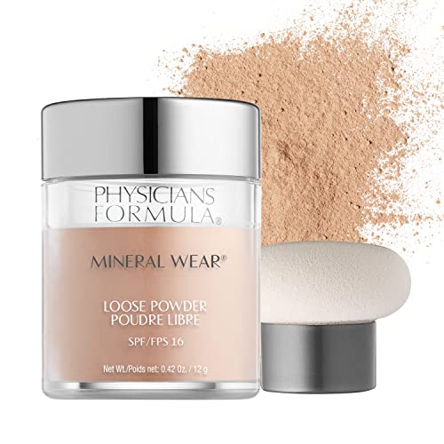 Physicians Formula Mineral Wear Talc-Free Loose Powder Creamy Natural and Translucent Light, Dermatologist Tested