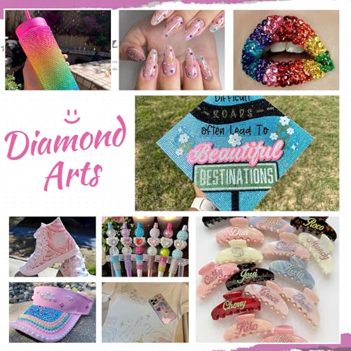 Zefy 40000 Resin Rhinestones 40 Colors 3mm Flatback Gems Bedazzling Kit