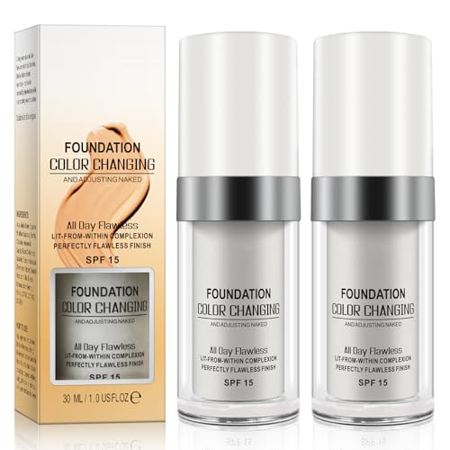 Colour Changing Foundation with SPF 15 - Waterproof Liquid Makeup