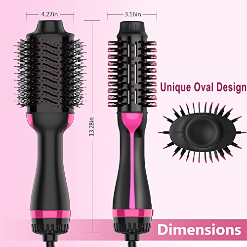 Dimecano 4-in-1 Hair Dryer Brush with Ionic Technology