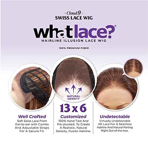 Sensationnel What Lace 13X6 Wigs - Braelyn Lacefrontal Hand Tied Glueless Synthetic With Natural Density Preplucked Hairline (BALAYAGEHAZELNUT)