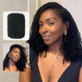 QVR Afro Kinky Human Hair Bulk 50g 12" Dreadlocks Extensions