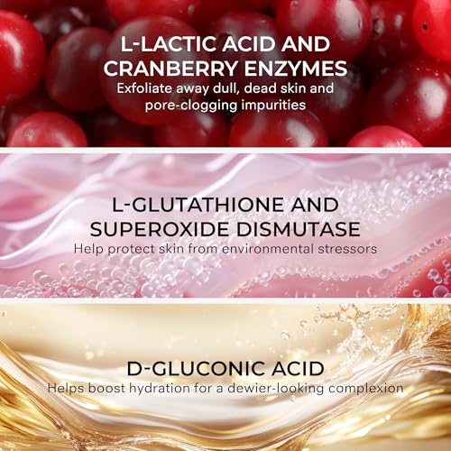 COSMEDIX Pure Enzymes Cranberry Exfoliating Facial Mask Skincare ? Nutrient-Rich Hydrating Face Mask for Dry & Dull Skin ? Gently Exfoliates & Softens for Plumper, Radiant Glow ? 60 g / 2 oz