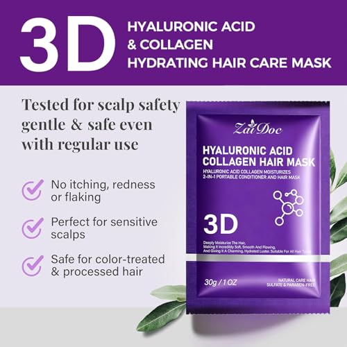 ZAIDOC 2-in-1 Portable Conditioner & Hair Mask - Travel Size, 1oz