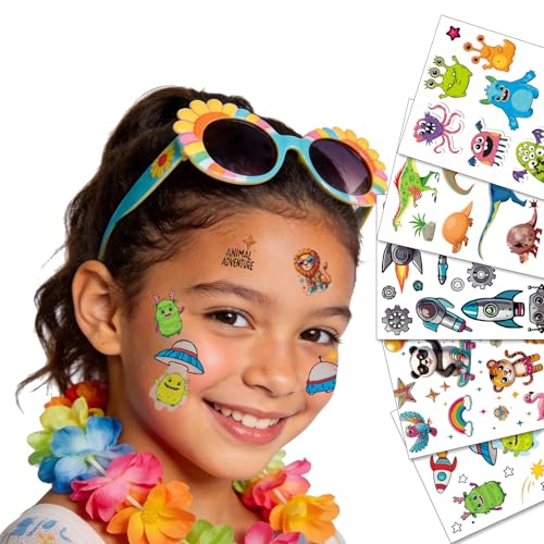 Temporary Tattoos for Kids, 60 Pcs Waterproof Stickers