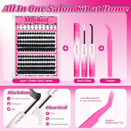 Cove Cluster Lash Extension Kit with Bottom Lashes & Bond Seal