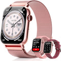 Trendia Smart Watch for Women - 1.83'' HD Fitness Tracker with Bluetooth Calls, Heart Rate & Sleep Monitor, IP68 Waterproof, Pink
