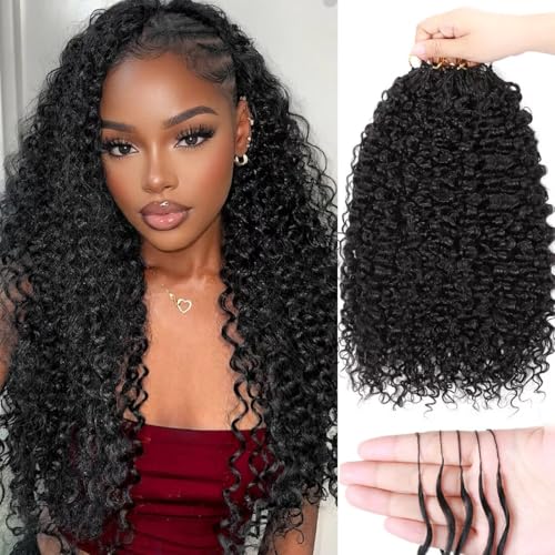 Miracle Invisible Knots 16" Crochet Hair - 100% Human Hair, Natural Black