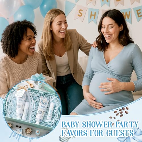 Coffee Themed Baby Shower Hand Cream & Lip Balm Set - 24 Pack