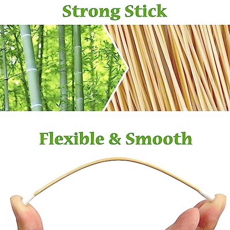 6 Inch Double-Ended Cotton Swabs with Bamboo Sticks (400/200 ct)