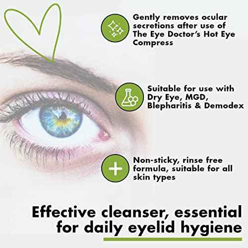 The Eye Doctor Tea Tree Lid Cleanser 100ml ? Daily Eyelid Hygiene Remove Debris & Make-up Eyelid Eyelashes ? For Sensitive Eyes ? Contains Tea Tree Oil Argan Oil Coconut Oil & Micellar Water