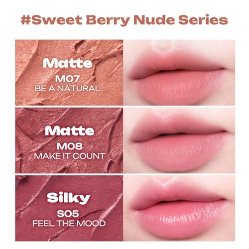 Peripera Slip On My Lip Matte Lipstick - Long-Lasting Slim Crayon