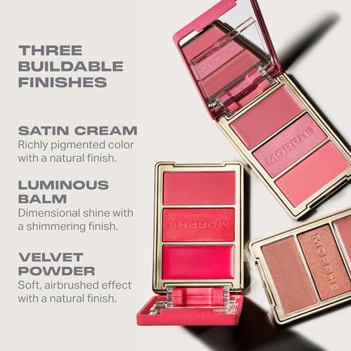 MORPHE Cheek Thrills Face Trio - Multi-Finish Blush & Highlighter