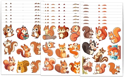 216 Squirrel Temporary Tattoos - Party Favors