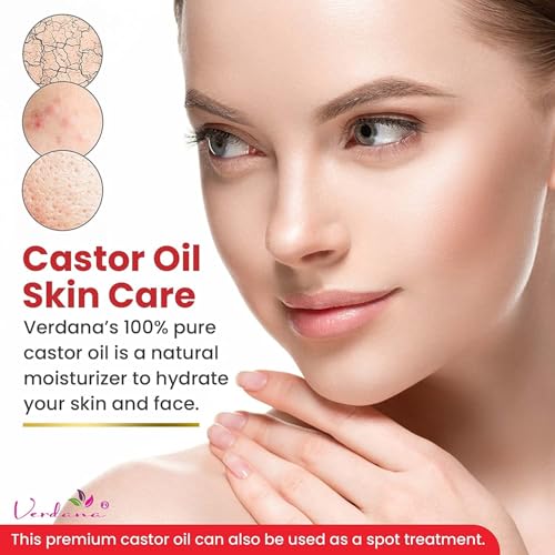 Organic Castor Oil - Cold Pressed, USDA Certified, 16 fl oz