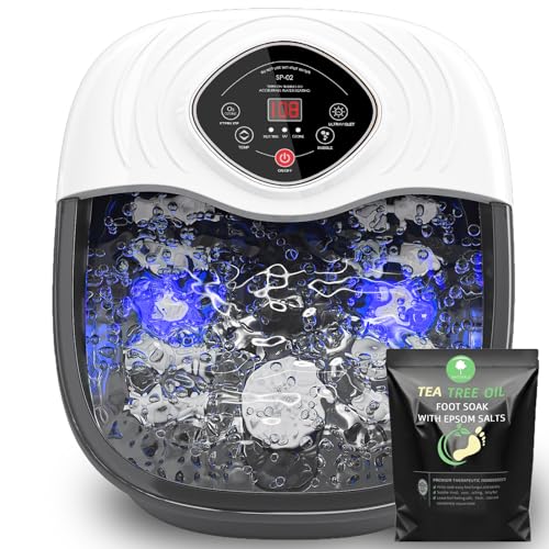 Foot Spa Bath Massager with Heat, UV Ozone & Shiatsu Rollers