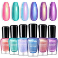 Morovan Ombre Nail Polish Set - Iridescent Holographic Colors