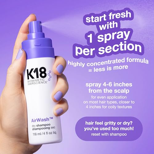 K18 AirWash™ Non-Aerosol Dry Shampoo for Oil Control