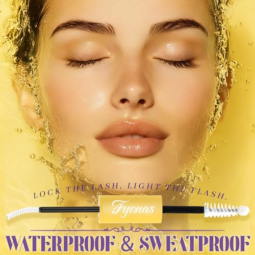 Fyonas Waterproof Lash Bond and Seal 2-in-1 White & Clear False Eyelash Adhesive (10ml)