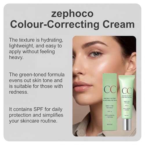 CC Red Correction Cream with CICA & SPF - Redness Corrector