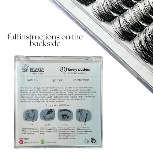 Lash Clusters 80 Pcs 8-16mm C D Curl DIY Eyelash Extensions