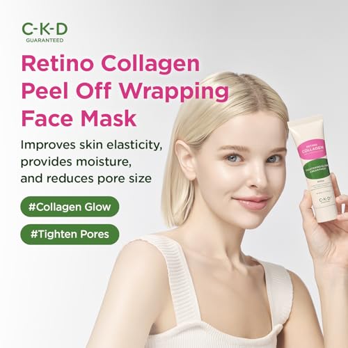 CKD Retino Collagen Creamy Peel-Off Mask - Face Wrapping Mask for Glowing Glass, Pore Tightening, Firming & Elasticity. Low-Molecular Collagen for Deep Absorption. Korean Skin Care. 2.7 fl oz