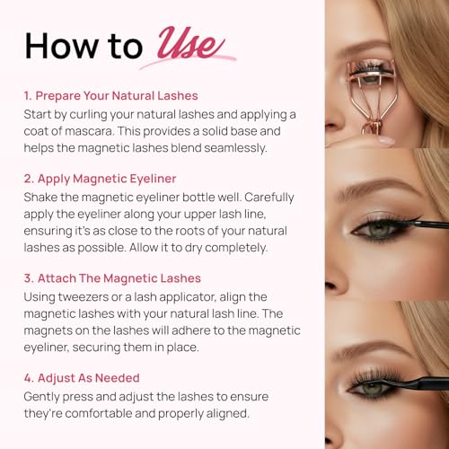 Full Out Glam Liquid Liner Magnetic Eyeliner, Ultra Strong All-Day Hold for Magnetic Eyelashes, Water and Sweat Proof, Easy to Apply Precise Bristle Tip, Contains One Eyeliner Pen