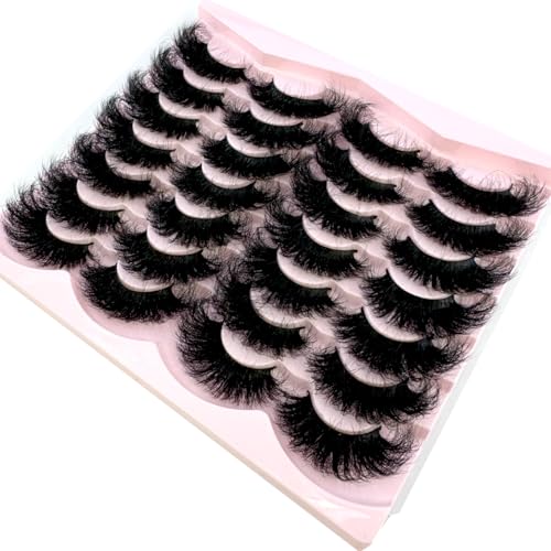 14 Pairs 25mm 3D Mink Lashes - Dramatic Volume