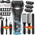 Electric Callus Remover for Feet | 3 Roller Heads, 2 Speed, Rechargeable
