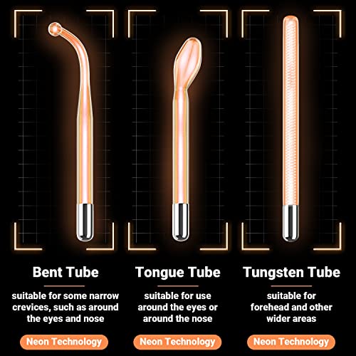 High Frequency Facial Wand with 6 Tubes - UUPAS Portable Machine