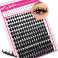MilyBest Manga Lash Clusters with Spikes & Bottom Lashes, 10-18mm