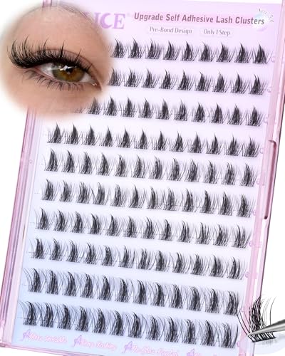 ALICE Self Adhesive Lash Clusters - 120pcs Reusable Wispy Lashes