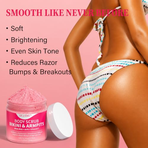 Bikini Area Exfoliator with AHA BHA & Vitamin C - 7.76 oz
