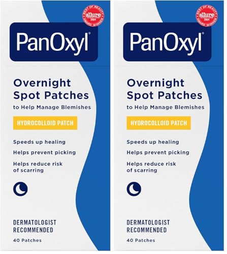 PanOxyl PM Overnight Spot Patches, 40 Count Hydrocolloid