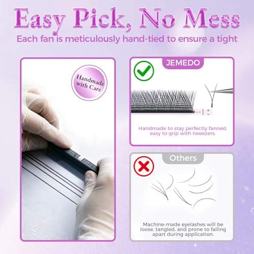 YY Premade Fans Lash Extensions 0.07/0.10mm C/D/M Curl 8-15mm