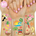 xo, Fetti Tropical Island Temporary Tattoos - 60 Gold Foil Pcs